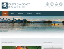 Tablet Screenshot of cascadiacoast.com